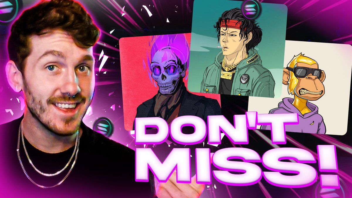 I finally uploaded a new video! 

Lets dive into 5 upcoming solana NFTs, you don’t want to miss 👀 
- <a href="/playtheheist/">The Heist</a> 
- <a href="/MadLadsNFT/">Mad Lads</a> 
- @sandbar_io 
- <a href="/bastardznft/">Bastardz</a> 
- <a href="/SolanaSensei/">Solana Sensei</a> (namaste) 

Super excited to see the price action and market plays made on these 
(Link below) 👇