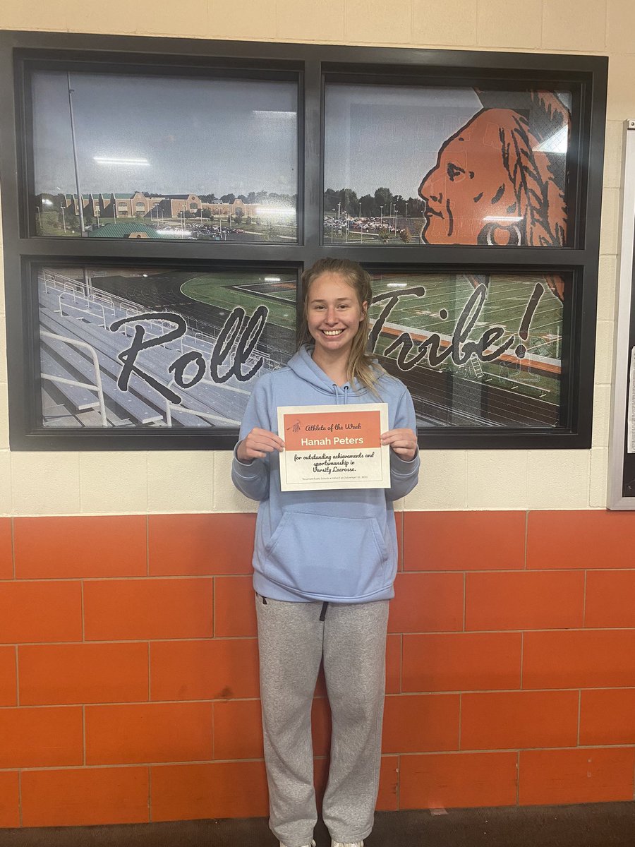 We have two athletes to recognize as Athlete of the Week! Chesney Wilke and Hanah Peters! #rolltribe