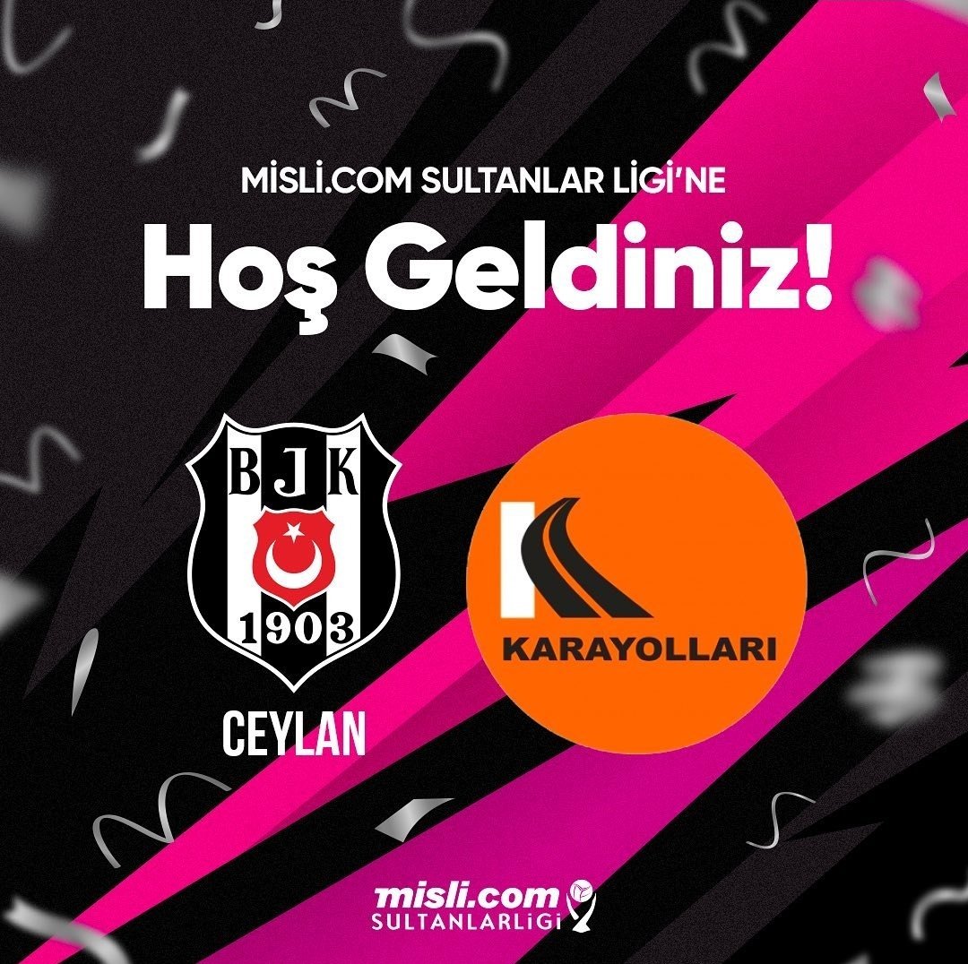 Her iki takımada 2023-2024 sezonunda <a href="/sultanlarlig/">Vodafone Sultanlar Ligi</a> macerasında başarılar dileriz

#kadınlar1.ligi #voleybolkadınlar #voleybol #volleyball #mislicom #sultanlarligi #karayolları #beşiktaş