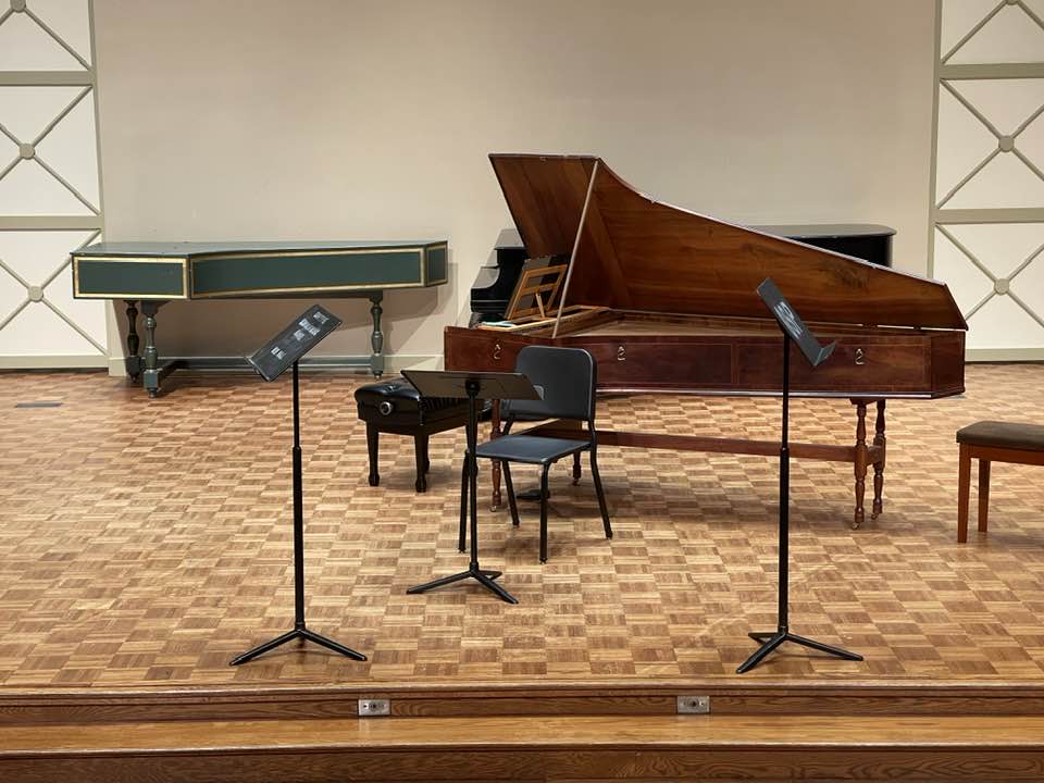 We are so excited for our last 22-23 Moseley concert tonight with REBEL Baroque Ens! And with many thanks to the incredible work of harpsichordist Dongsok Shin, we will get to hear part of the program on our antique Kirckman harpsichord, built in London in 1765!! #ConverseMusic