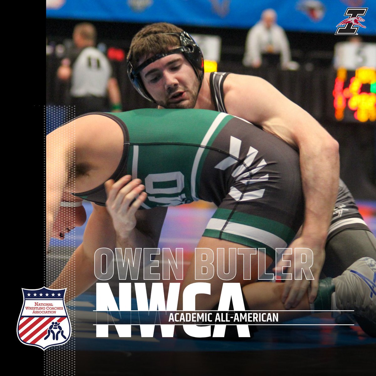 UIndyWrestling's tweet photo. Scholar All-Americans: Derek Blubaugh, Owen Butler, Nathan Conley, &amp; Tyler Conley. https://t.co/3ikSHWUwRN