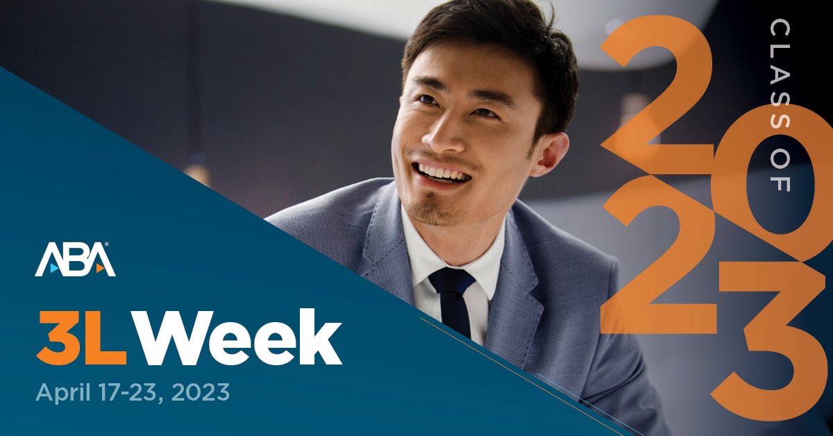 🎉Happy #ABA3LWeek and congrats to the class of '23!
Upgrade to a full ABA membership for $75 &amp; get a Bar Prep care package + chance to win up to $500 in Amazon gift cards or a travel package to the 2023 Annual Meeting. Renew today at: short.url/aBcXyZ #YLD #LSD