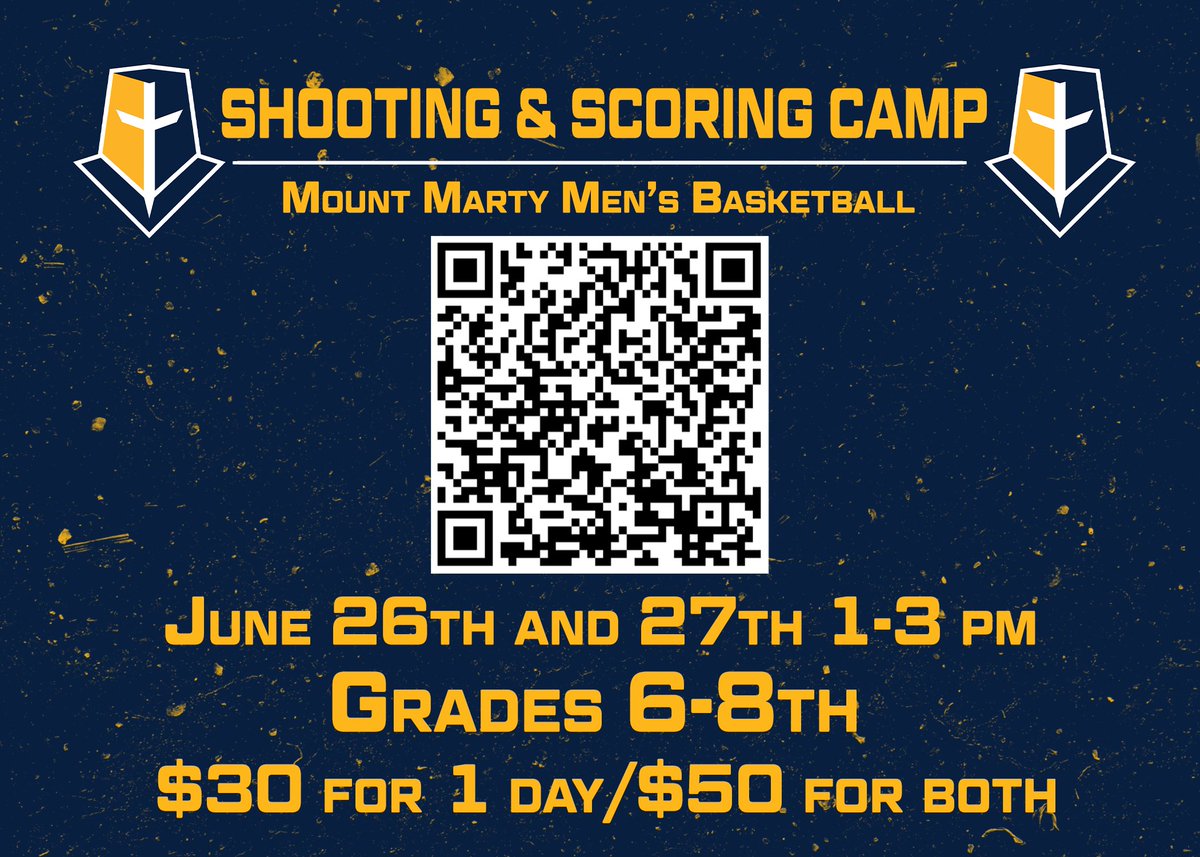 Camp season is right around the corner! Sign up below and be on the lookout for more camp postings as summer approaches! #MountUp
mountmartybasketballcamps.com/register.cfm