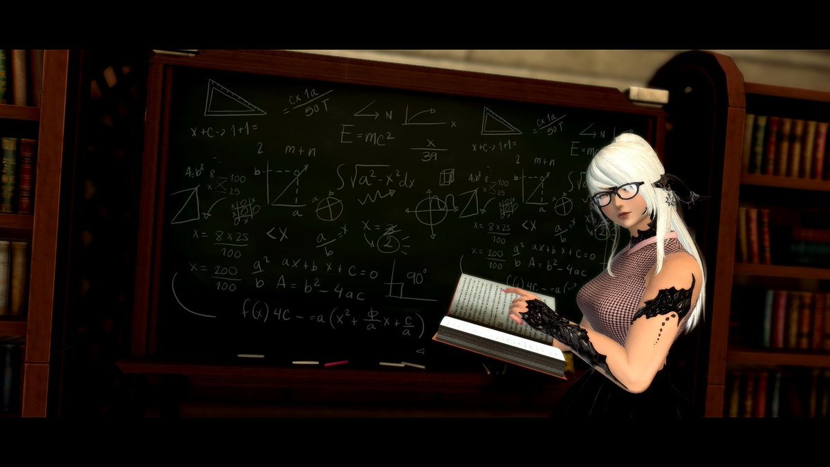 Scythelyra's tweet photo. #AuraApril: Day 17 - "STUDY"
"...Young teacher, the subject
Of schoolgirl fantasy. She wants him so badly
Knows what she wants to be..."
- The Police ("Don't Stand So Close...")
#GPOSERS #EorzeaPhotos #FFXIVinspired #ffxivaura https://t.co/o0CpTOG1u8