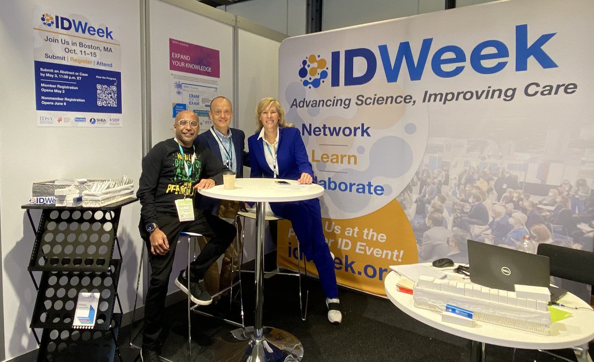 If you are attending <a href="/ESCMID/">ESCMID</a> in Copenhagen, don't forget to visit the @IDWeek2023 booth B3-03 at #ECCMID2023 to learn more about #IDWeek2023 in Boston! 

You've got questions, we've got answers!✅  
Come by and see us today. 😀