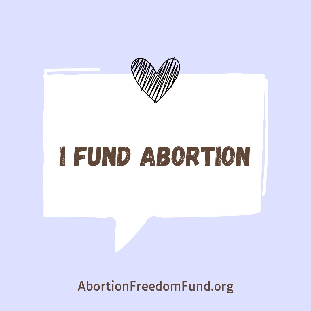 Will you help us help friends get abortions? Retweet and spread the word about abortion funds! Donate at AbortionFreedomFund.org/donate to help people pay for their telehealth abortions. #IFundAbortion
