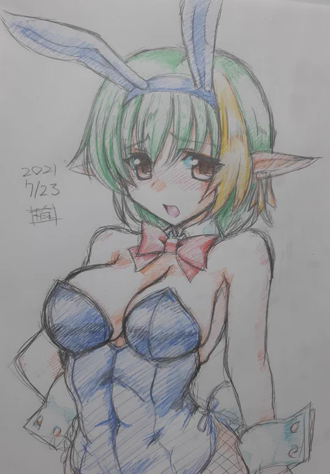 #アナログ絵色鉛筆とかカラーシャー芯とか。 