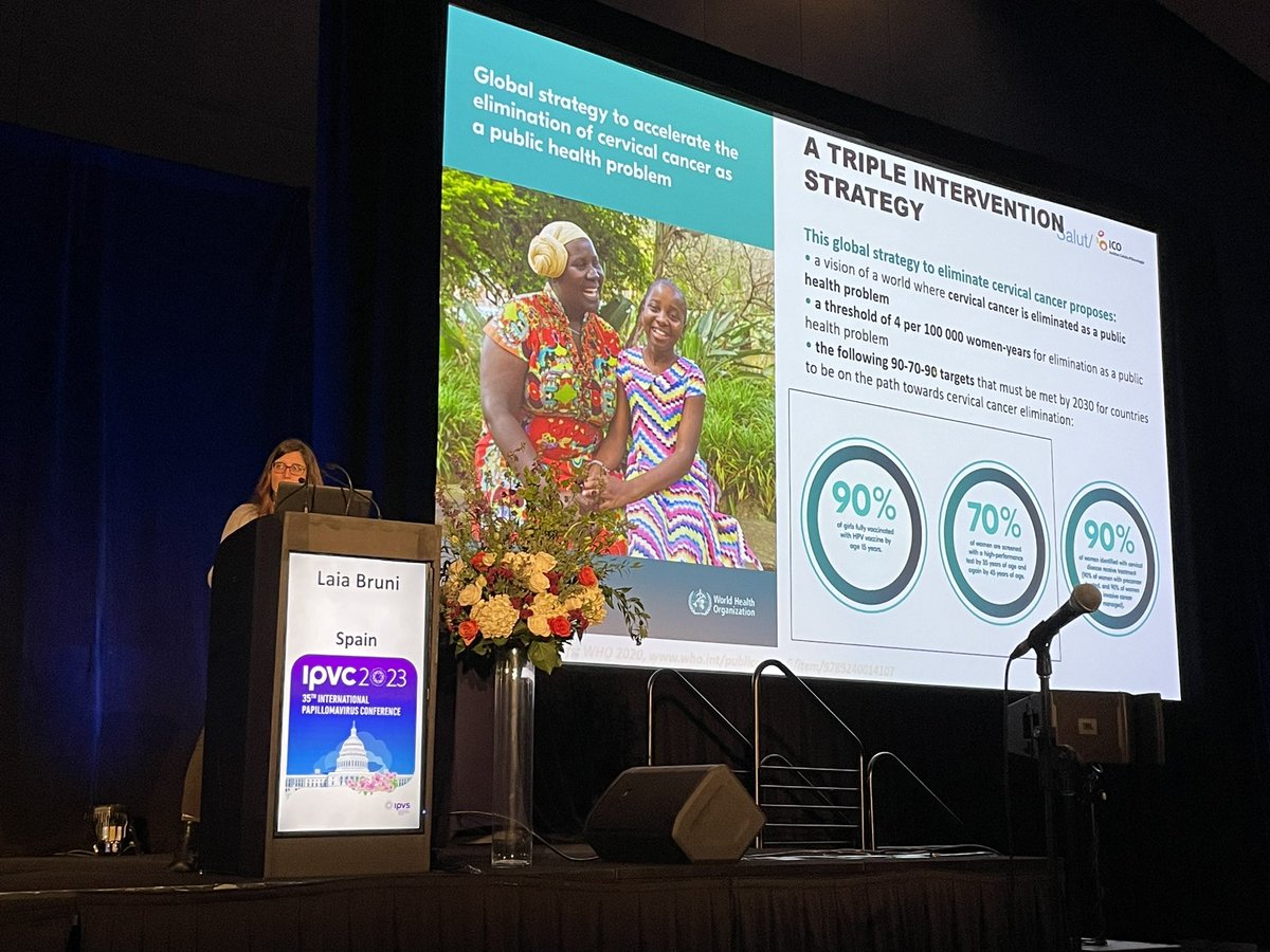 IPVSociety's tweet photo. Dr Laia Bruni is presenting on “Global vaccination uptake by world region and projections for impact” 

#PublicHealth #Workshop1 #IPVC2023 https://t.co/Ozt94O9fK7
