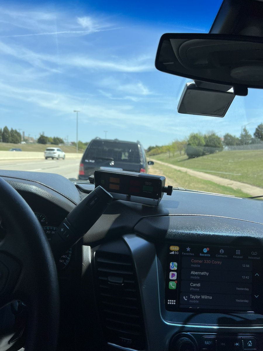 OHPDPS's tweet photo. Trooper Gary Hightower #251 just wrote this driver a reckless driving ticket for going 135 mph in a 70 mph zone eastbound on the Kilpatrick Turnpike near Penn in OKC. The driver’s excuse was that she was late for work. But there’s no excuse to drive this fast. https://t.co/KmxxbAX7re