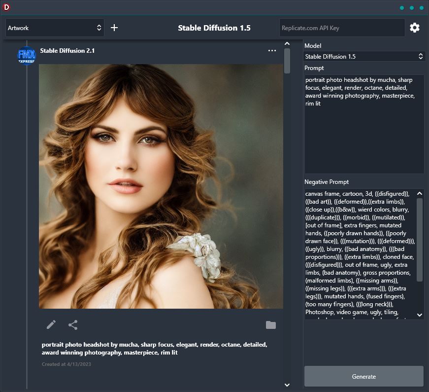Fmx express on twitter one click copy a stable diffusion generated