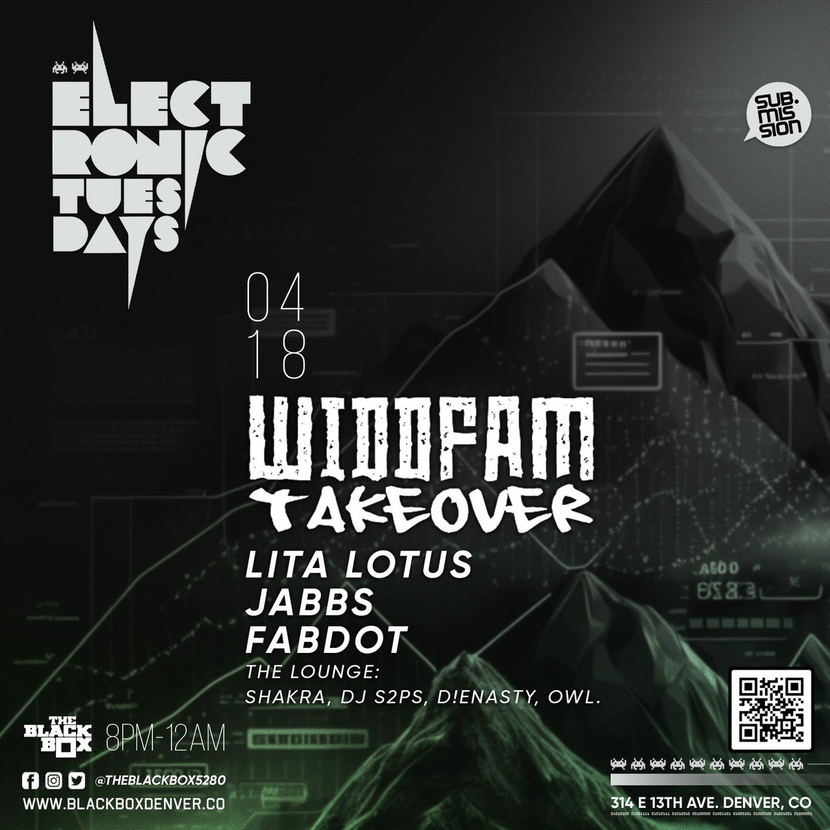 Super excited for tomorrow at <a href="/TheBlackBox5280/">The Black Box</a> for the <a href="/WiddFam/">TheWiddFam</a> Takeover with <a href="/jabbsofficial/">JABBS</a> and <a href="/fabdotsound/">fabdoot</a> !!

Tickets are only $10!!

Cop them here:
Linktr.ee/LitaLotus