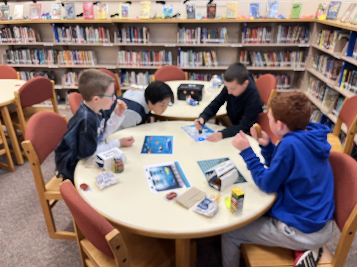 jmpearce9's tweet image. Today our Fun Fair raffle winner had lunch and a @breakoutEDU with 3 friends! These students had a blast with the Aquarium Twist game! Thank you to the Glacier Ridge PTA for sponsoring this event!