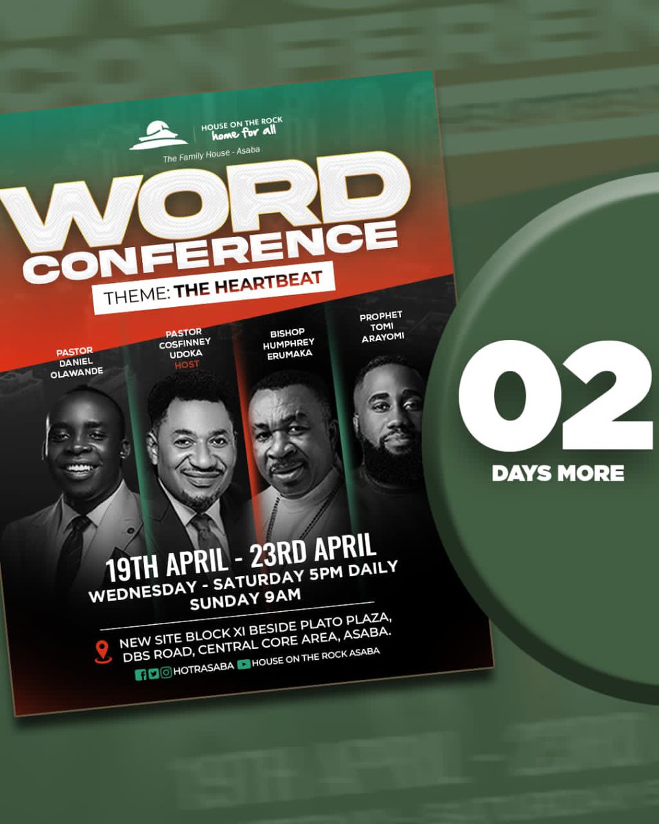 Ochobsfittings's tweet photo. It's a life-changing experience, where else could you rather be on Wednesday? Come and experience the paradigm shift 🎉

#WORDCONFERENCE2023
#WC2023 https://t.co/apyY0gXlUy
