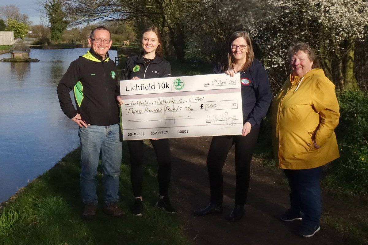 Many thanks to Lichfield Running Club for its donation of £300 to our restoration funds. We've had a long partnership with the club, having helped with the <a href="/Lichfield10k/">Lichfield10k</a> water station for many years.

#lichfieldlocal