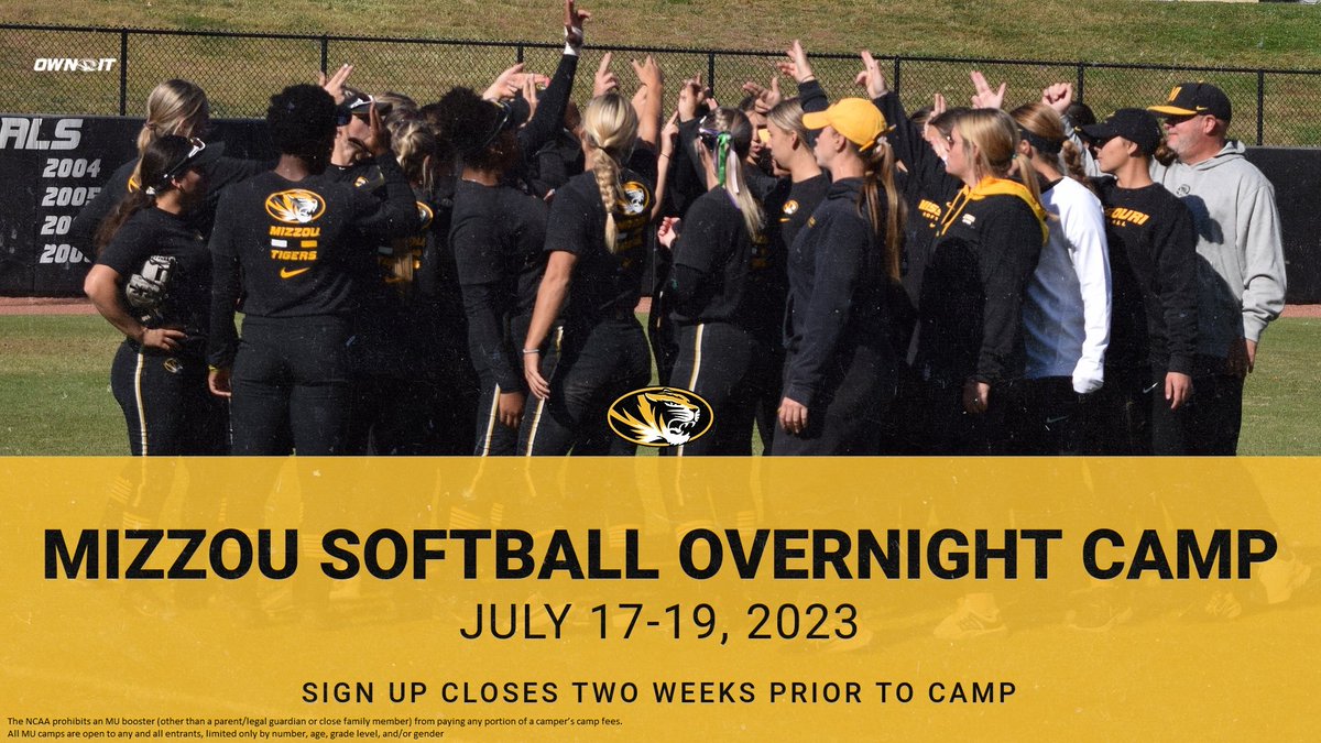 Mizzou Softball Camps tweet media