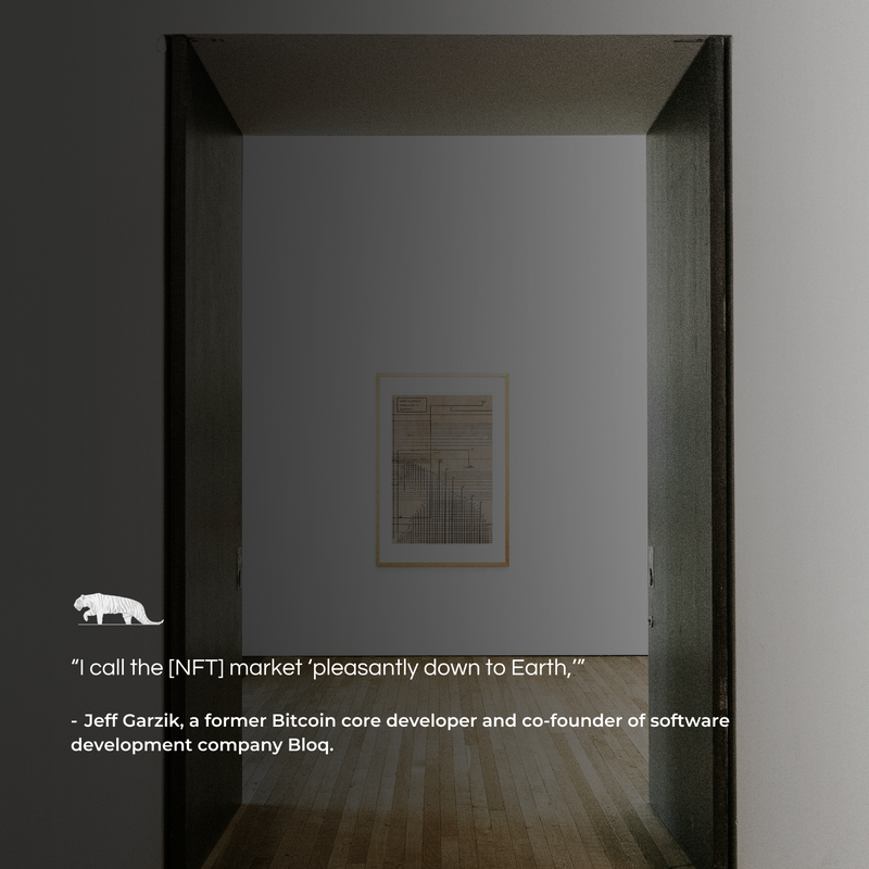 NWTM_Mgmt's tweet image. Former Bitcoin Core Developer @jgarzik speaks out 👀 NFT market is back to earth 🌍 Check out what he has to say! #NFTmarket #BitcoinCoreDeveloper #NFT