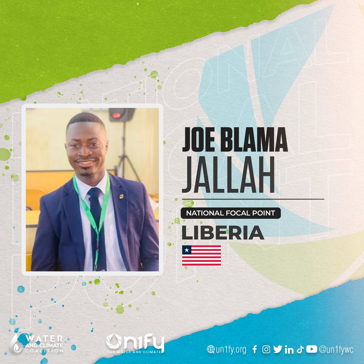un1fywc's tweet image. Introducing our National Focal Points for Liberia, Joe Blama Jallah and Franklin N. Kwenah.

Are you from Liberia and willing to advocate for water and climate? You can reach them via email at liberia@un1fy.org

#un2023waterconference #wateraction #youthadvocates #un1fy #un1fywc