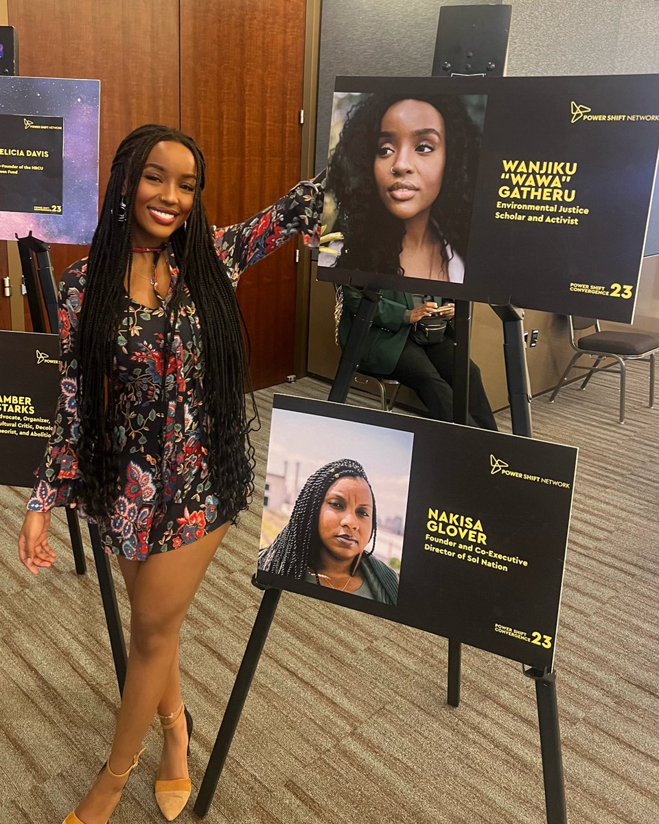 wawagatheru's tweet photo. It’s #BlackInEnvironRollCall time ✨
My name is Wawa Gatheru and I am an environmental justice scholar-activist, Rhodes Scholar, and founder of @blackgirlenviro 🫶🏾 I’m working to create spaces that empower Black girls, women, and non-binary environmentalists. #BlackInEnviron https://t.co/QguYyoJIsw