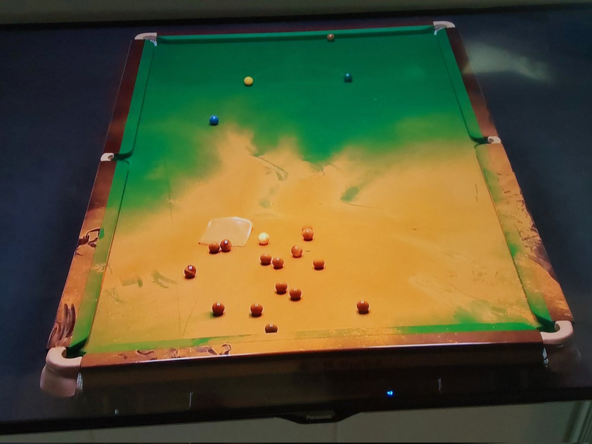 Rob_Maul's tweet image. Two protestors have been held backstage. It was a coordinated attack. One got on table one and covered it in orange powder. Another guy tried table two but was blocked by the referee. Both were wearing &apos;Just Stop Oil&apos; T-Shirts. The session is likely to be suspended tonight