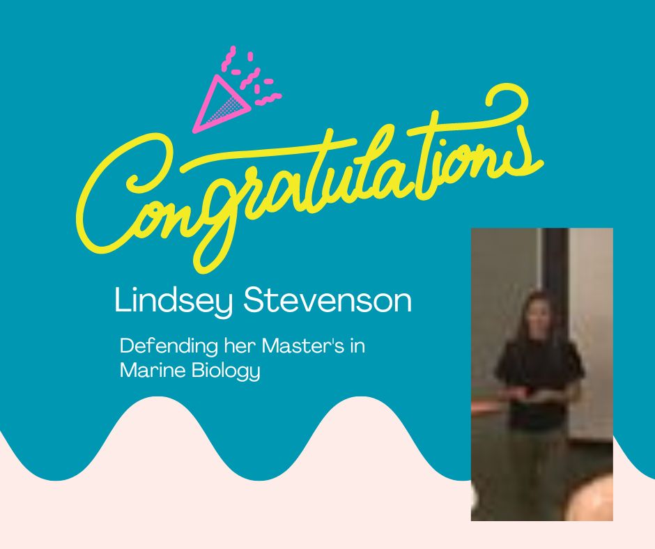 UNCW_BaMB's tweet photo. Congratulations to Lindsey Stevenson for successfully defending her Masters in Marine Biology thesis on the cold tolerance of #halodule! Excellent job Lindsey!!! https://t.co/SmqH4w5x8w