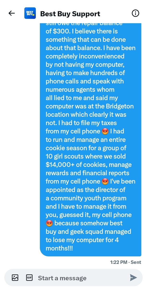 ErikaNichele's tweet photo. This Is BS @BestBuy @BestBuySupport https://t.co/1Tpmkn3YCL
