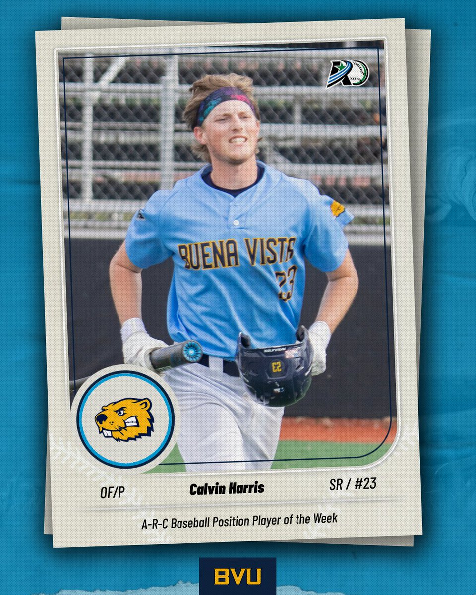 BVUAthletics's tweet photo. ⚾️ More @AmerRiversConf recognition for @BVU_Baseball! ⚾️

Mason Gehling was awarded Pitcher of the Week honors and Calvin Harris was named Position Player of the Week.

https://t.co/4tSHruxfHg #BeaverNation #d3baseball #rollriversBSB #BeaversBuild https://t.co/CpzS0rDpqG