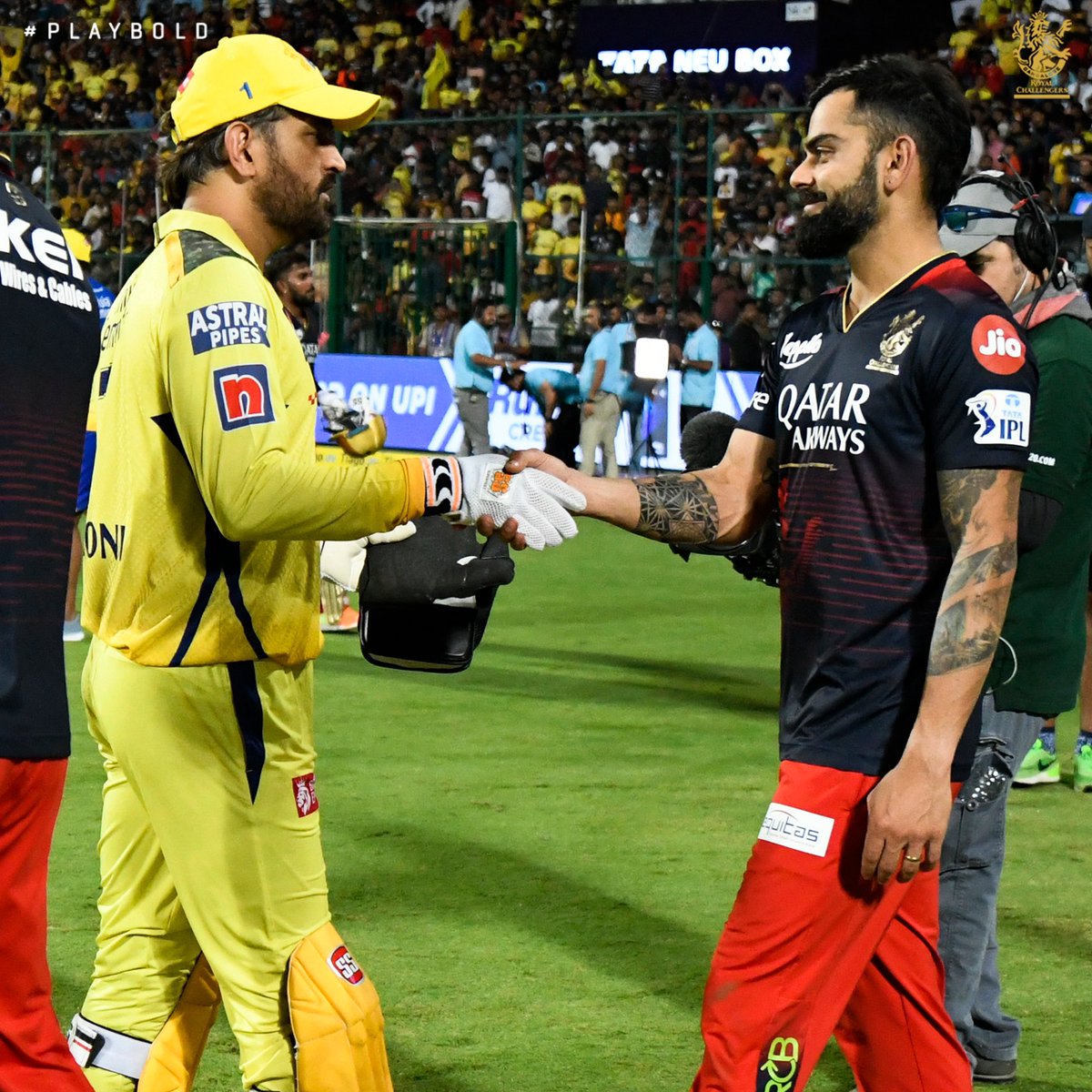 RCBTweets's tweet photo. Virat &amp; MSD in Namma Bengaluru. ❤️

4 years since we witnessed Mahirat at home 🥹

#PlayBold #ನಮ್ಮRCB #IPL2023 #RCBvCSK https://t.co/g4jVajzEyk