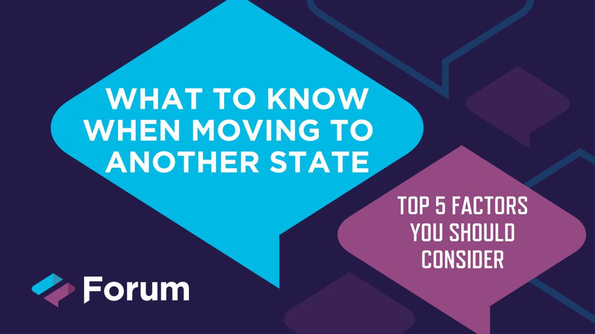 ForumFinancial's tweet photo. We highlight 5 factors retirees and working households should carefully consider regarding their financial and estate planning needs when moving to a new state. https://t.co/0HFoLIJLEc https://t.co/mUe0PRGstt