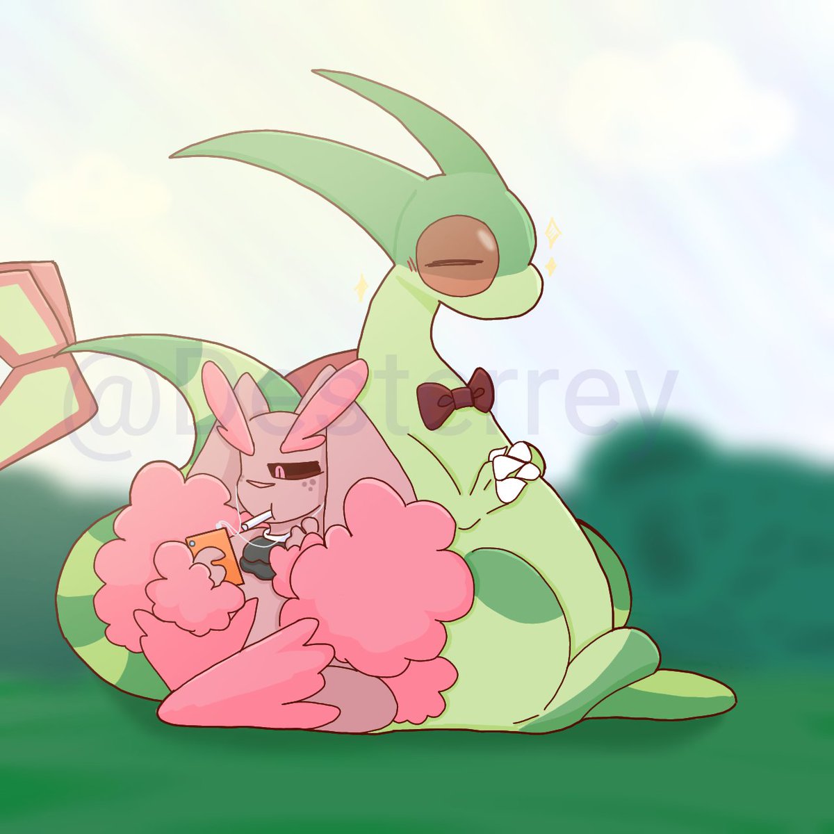 Gamutito's tweet photo. Rainer, Flygon do meu time 

#Flygonoc #Flygon #Flygonart #Lopunnyart #Pokemonoc #pokemonart https://t.co/suVEtRiZYB