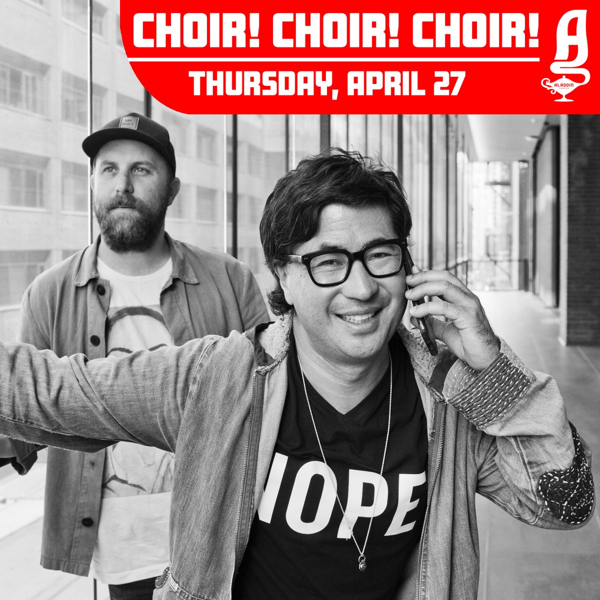 aladdintheater's tweet photo. LOW TICKET WARNING: @choirchoirchoir’s April 27th show at @aladdintheater is almost SOLD OUT. Grab your tickets before they’re gone!

TIX 🎟️ https://t.co/tm9hbNyHcz

#choirchoirchoir #choir #singalong #aladdintheater #truewest #pdxconcerts #pdxevents #pdxmusic #pdxshows #portland https://t.co/fa1GzU8bCM