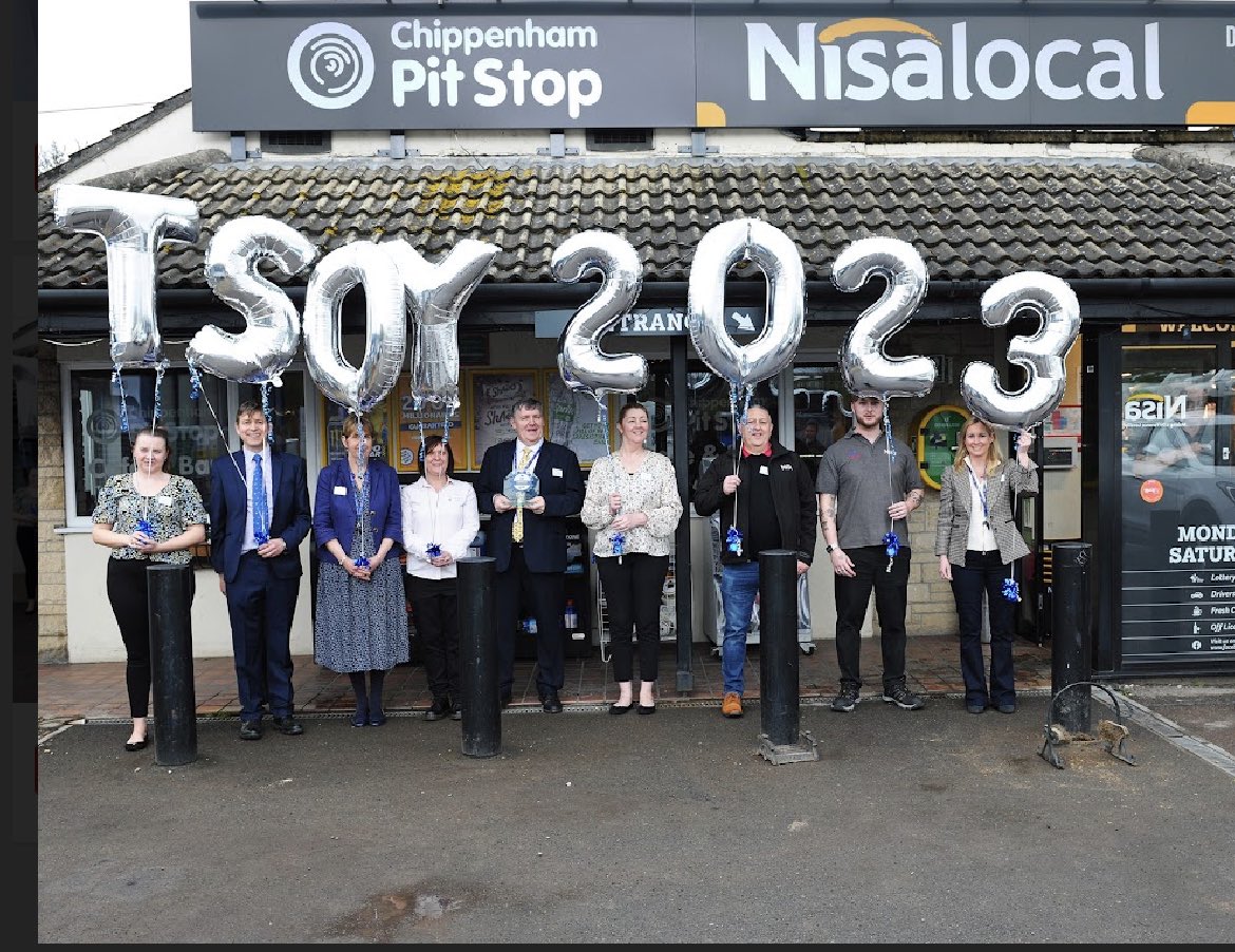 We were delighted to be presented with our Truckstop of the Year award on Friday. Thanks to everyone who voted for us. We are so grateful. You motivate us to keep striving for improvements @jct17m4pitstop @NisaRetail #truckers #chippenham #familybusiness