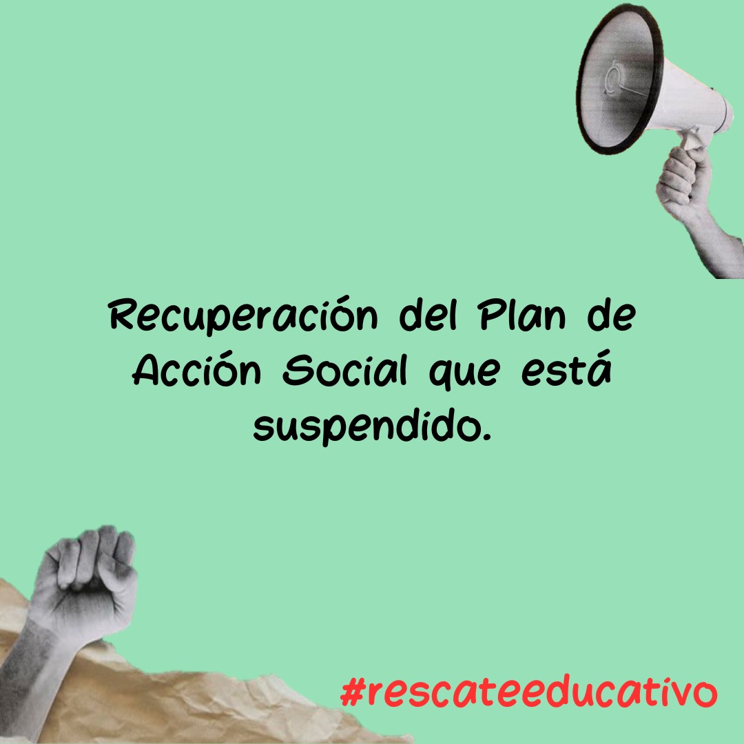AIDMUR's tweet photo. 📢 Mini hilo de las demandas al Gobierno Regional para el #rescateeducativo 
1️⃣ Refuerzo de orientación y trabajo socioeducativo.
2️⃣ Recuperación del Plan de Acción Social.
3️⃣ STOP conciertos a la privada.
4️⃣ Plan de reconstrucción de la red pública. https://t.co/6JfLM3UNEU