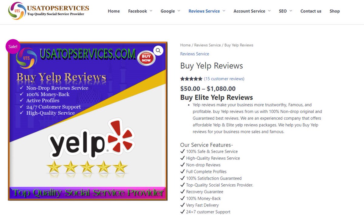 buy Yelp reviews from us with 100% Non-drop original and Guaranteed best reviews.

usatopservices.com/product/buy-ye…

#ShamelessSelfpromoThursday #WritingCommunity.  #Links #Books, #Blogs, #Art, #URL #Poetry, #YouTube, #Podcasts, #Music 📷 #writing #amwriting #readingcommunity