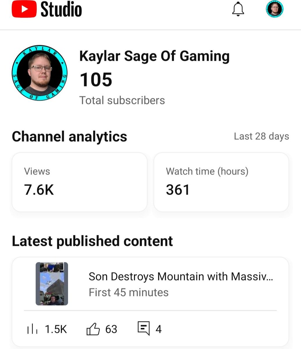Kaylar_SoG's tweet image. Youtube #shortform content is insane... literally 1500 views in 15 minutes.  7 new subscribers...