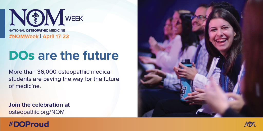 It's 𝗡𝗮𝘁𝗶𝗼𝗻𝗮𝗹 𝗢𝘀𝘁𝗲𝗼𝗽𝗮𝘁𝗵𝗶𝗰 𝗠𝗲𝗱𝗶𝗰𝗶𝗻𝗲 𝗪𝗲𝗲𝗸

Retweet to show your support!

#NOMWeek #DOProud