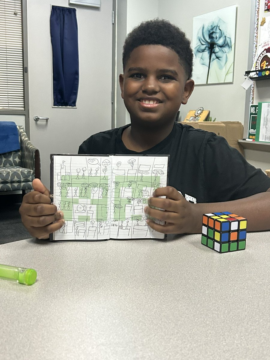 Another Falcon  with an incredible talent….Comic book writing. <a href="/HumbleISD_OFE/">Oak Forest Elementary</a> #WatchUsSoar