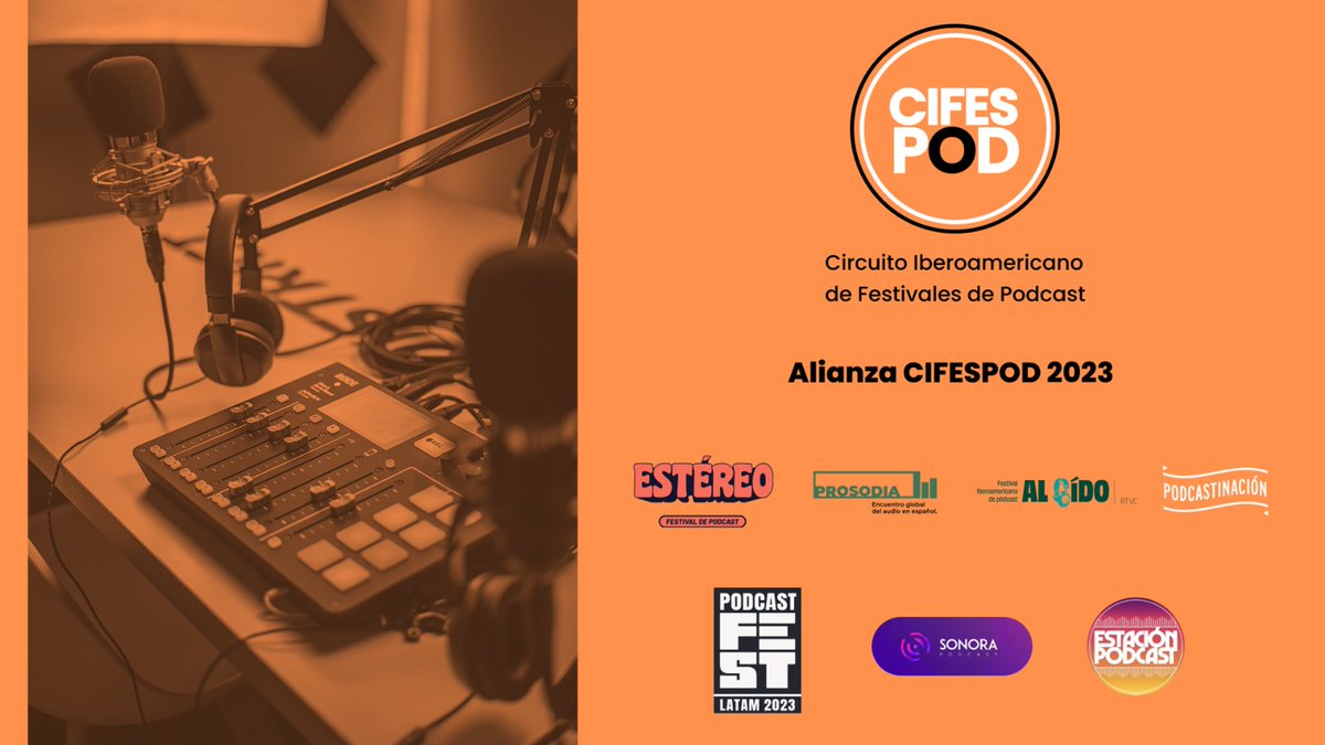 ¡La alianza de festivales de podcast de Iberoamérica ha llegado! 🎙️🤝

#CIFESP𝗢D, el Circuito Iberoamericano de Festivales de Podcast, nace con la misión de fomentar la profesionalización, formación y consolidación de audiencias en la industria del audio de habla hispana 

🌟