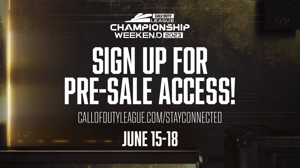 Call of Duty League on Twitter "Be sure to sign up for PreSale access before 4/18 at 1159 p.m