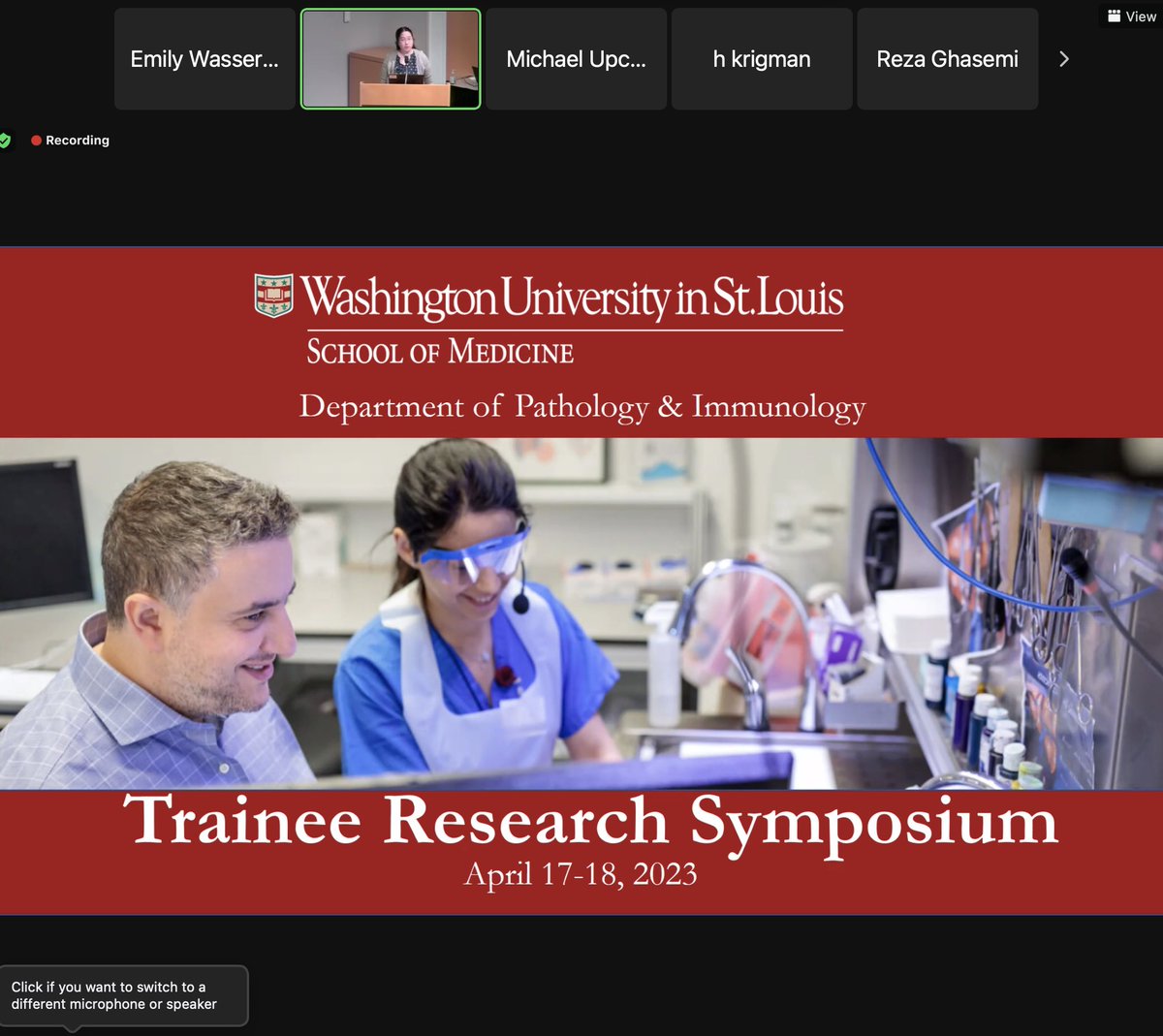 WashU Medicine Pathology & Immunology Education (@washupathedu) on Twitter photo Our Trainee Research Symposium is underway! The symposium, which is virtual and in-person, includes 16 abstracts from AP and CP trainees, two presentations from trainees in our Physician Scientist Training Program, and a special talk from guest speaker <a href="/TAmukele/">Timothy Amukele</a>. #washupathedu Our Trainee Research Symposium is underway! The symposium, which is virtual and in-person, includes 16 abstracts from AP and CP trainees, two presentations from trainees in our Physician Scientist Training Program, and a special talk from guest speaker <a href="/TAmukele/">Timothy Amukele</a>. #washupathedu