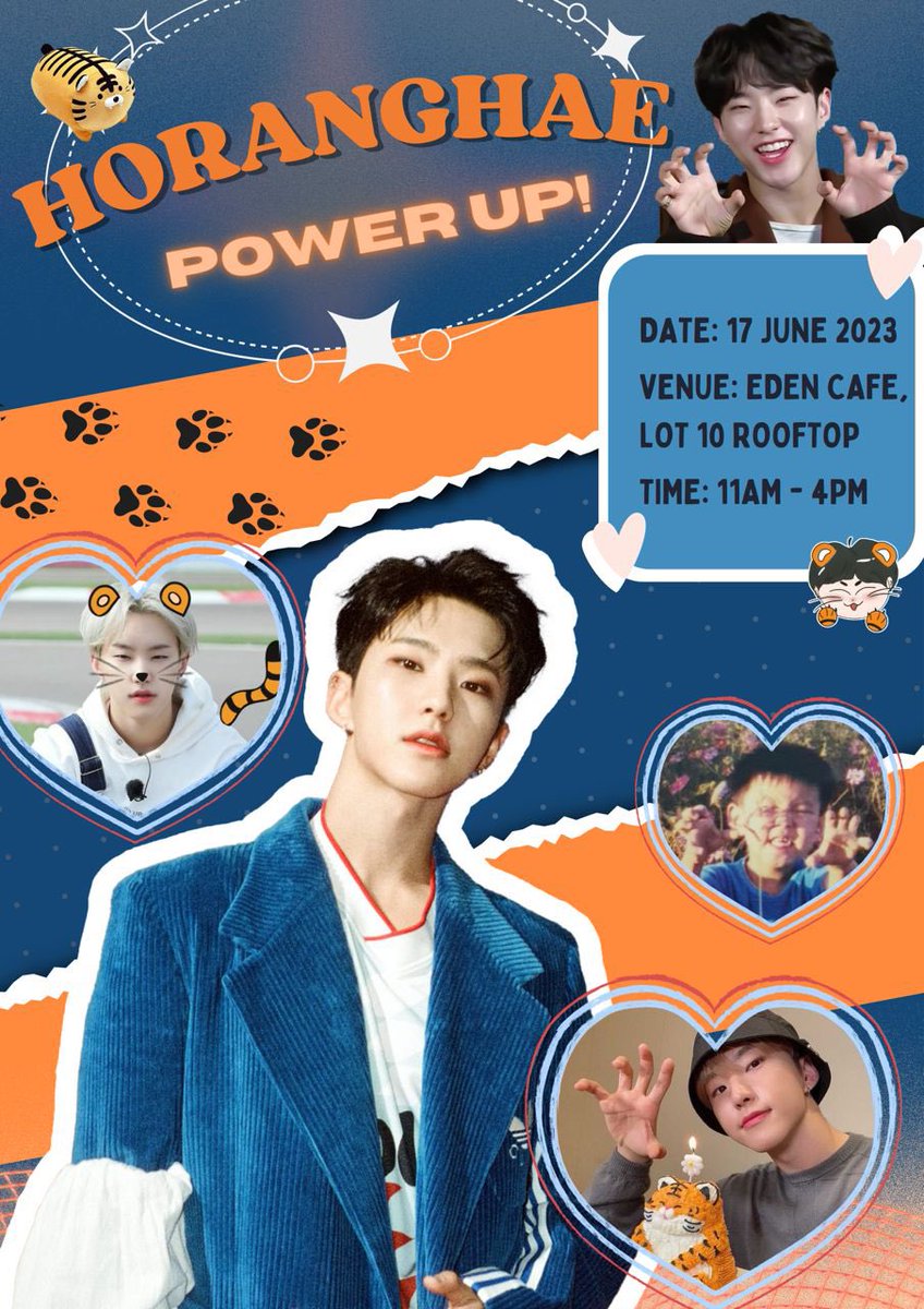 Hello, we would like to invite you all to celebrate Hoshi's birthday together in KL.

📆 17th June 2023
📍 Eden Rooftop Cafe, Lot10
🕒 11am-4pm
#⃣ #HoranghaePowerUp

It's a walk-in event, no registration needed.

More details will be revealed soon. Let's 하랑해 together everyone!
