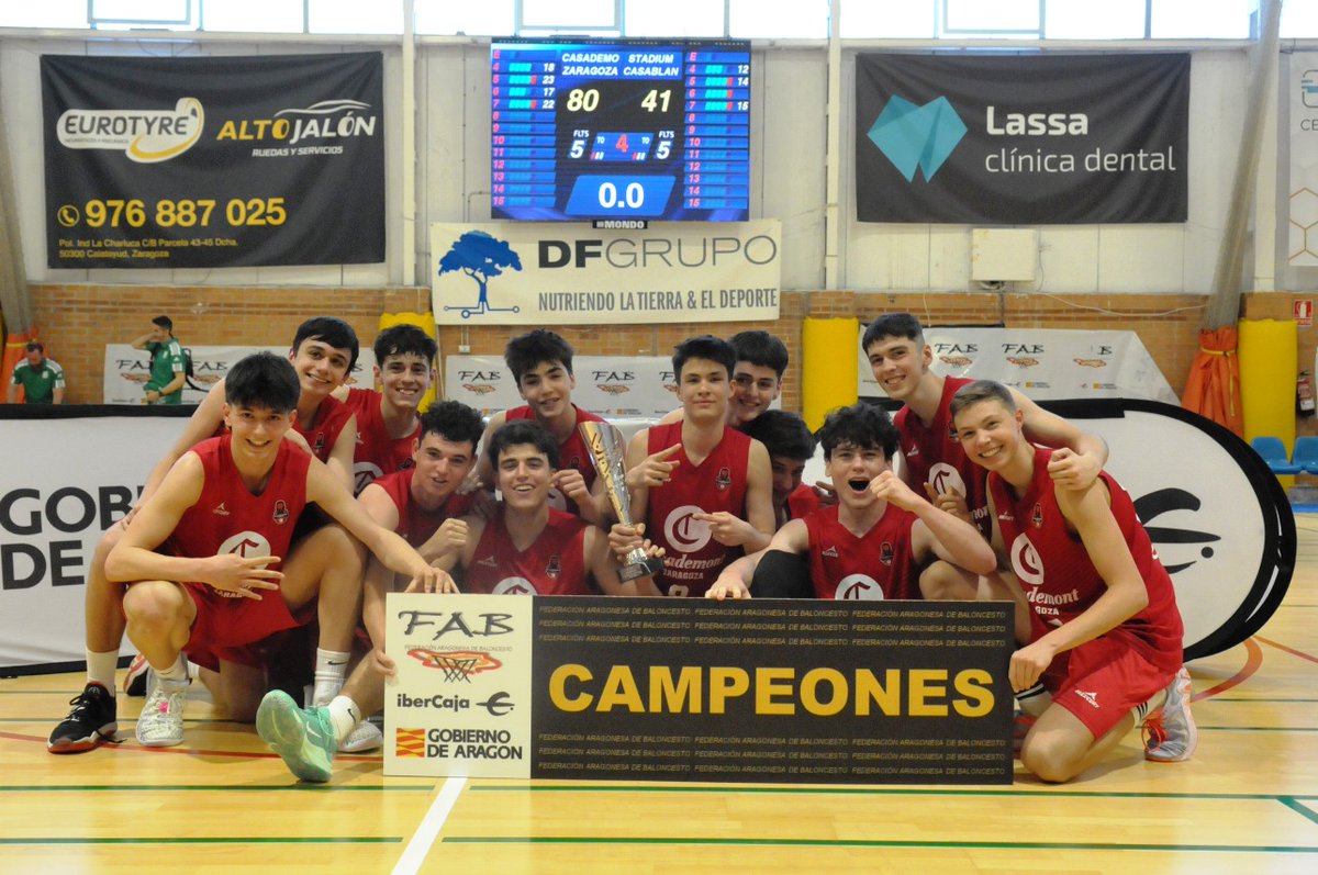 Fund_BZ's tweet photo. 🥇 Los equipos Cadetes de @CasademontZGZ , 𝐂𝐀𝐌𝐏𝐄𝐎𝐍𝐄𝐒 de Aragón

Además, el Cadete masculino 2008 se proclamó campeón de la Copa Federación. ¡Enhorabuena a todos! ❤️🦁

👉 https://t.co/c9vJnIyp2c https://t.co/qmcM85KcCB