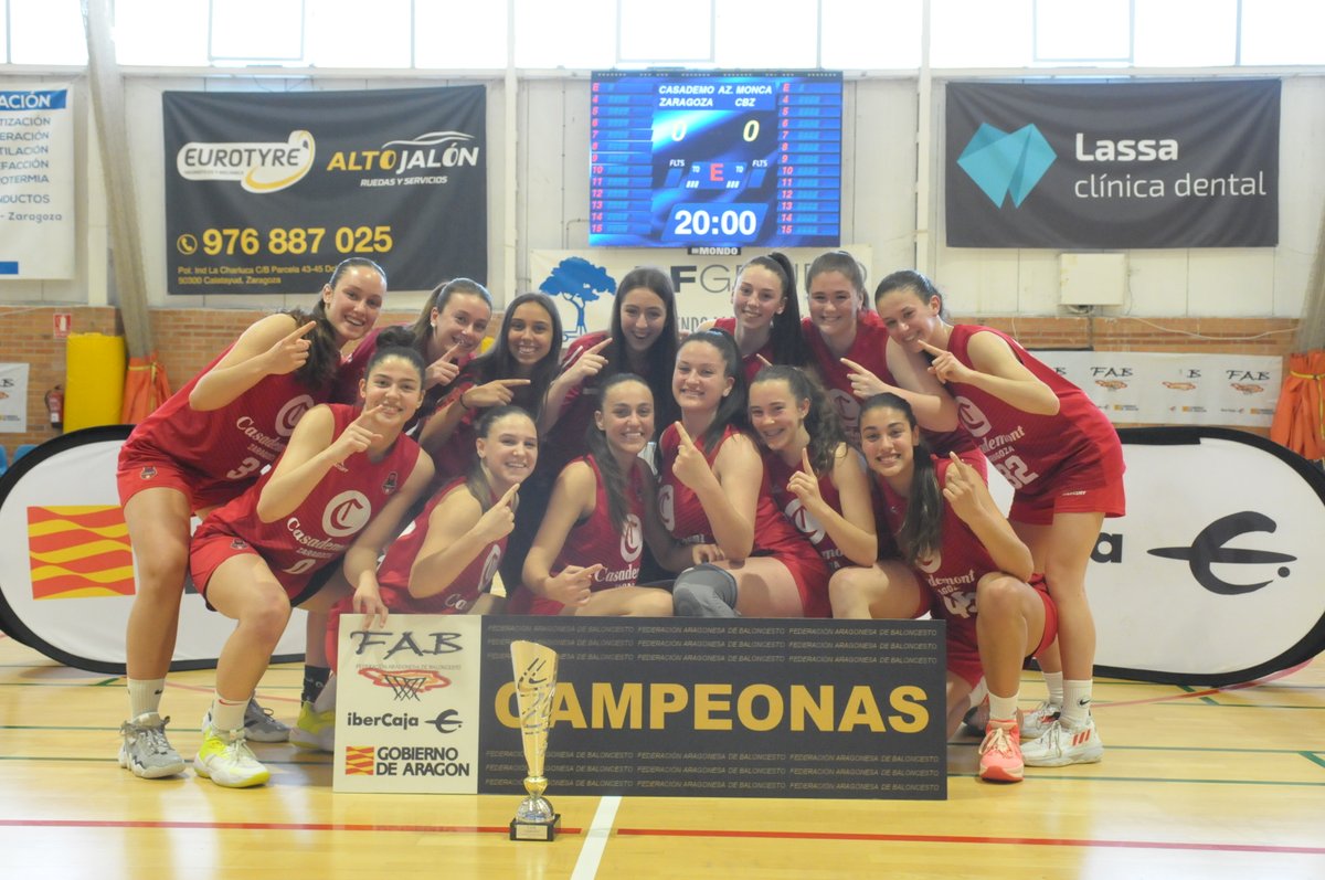 Fund_BZ's tweet photo. 🥇 Los equipos Cadetes de @CasademontZGZ , 𝐂𝐀𝐌𝐏𝐄𝐎𝐍𝐄𝐒 de Aragón

Además, el Cadete masculino 2008 se proclamó campeón de la Copa Federación. ¡Enhorabuena a todos! ❤️🦁

👉 https://t.co/c9vJnIyp2c https://t.co/qmcM85KcCB