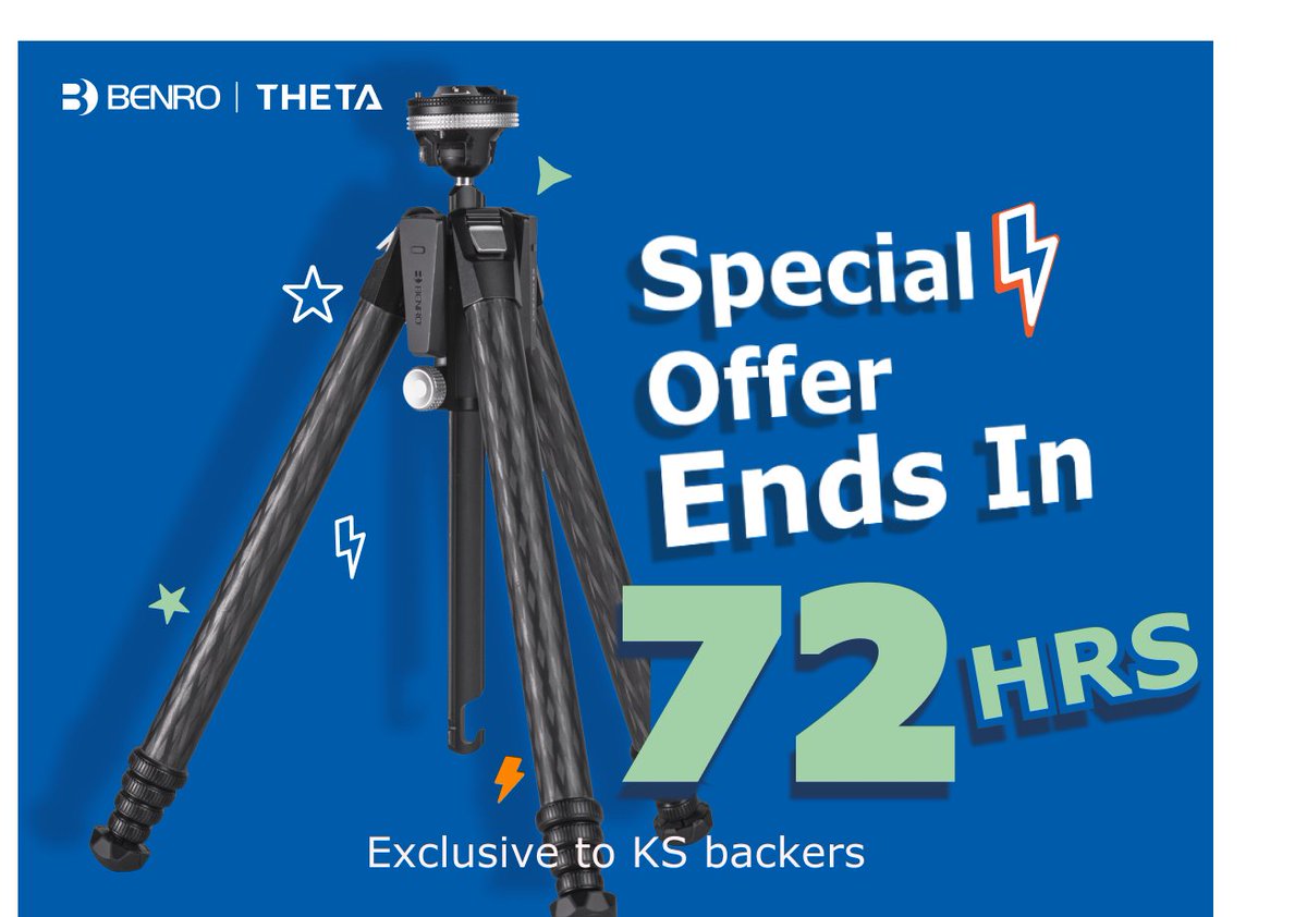 BenroWorldwide's tweet photo. Theta's early bird benefits are ending soon! Don't wait - secure your spot in the next 72 hrs.

https://t.co/HDpyCnCOsf

#benro #benrotheta #benroworldwide https://t.co/XKI4Box1ma