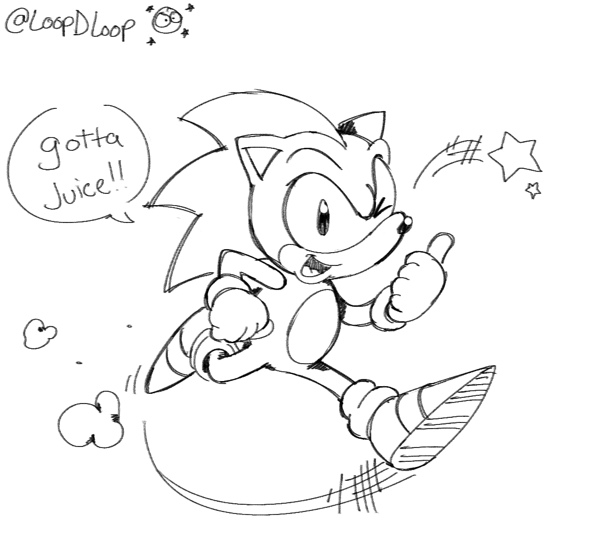 One of my favorite art style's of sonic are made by Dave Manak, an early archie sonic comic artist. I just loved his pop out expressive sonic!!

(This is also the first time I have drawn this "mohawk" sonic! Inspired by Dave of course!!) 