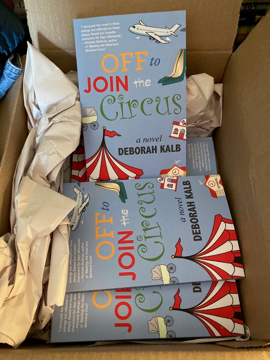 Coming 7/18/23, my first novel for adults, OFF TO JOIN THE CIRCUS! It's about an overly enmeshed family and what happens when a legendary relative returns after 64 years. :) Available for preorder on Amazon, B&N, and Bookshop.org. @ApprenticeHouse
