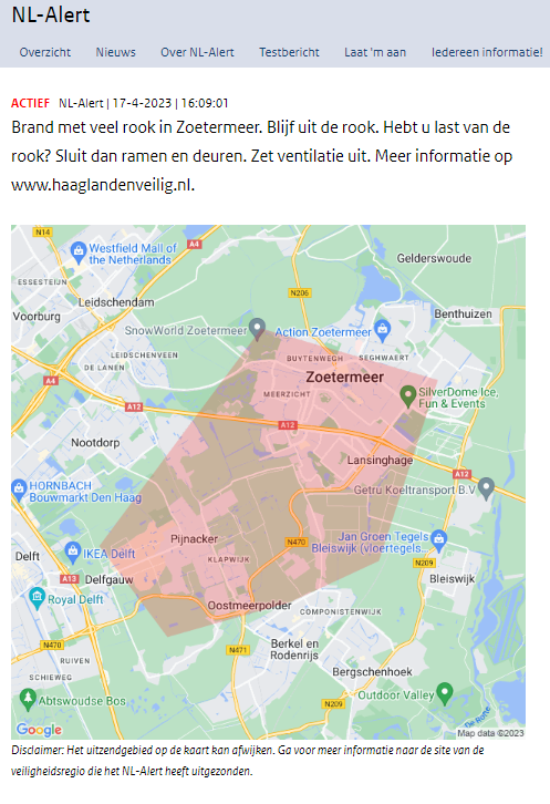 Zojuist #NLAlert verstuurd ivm rook door brand in leegstand pand Boerhaavelaan Zoetermeer.
crisis.nl/nl-alert/nl-al…
volg informatie op  haaglandenveilig.nl/grote-brand-le…