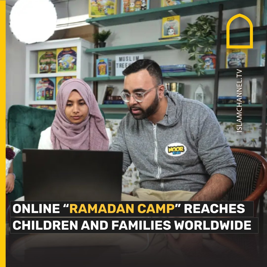 Islamchannel's tweet photo. Created two years ago during the pandemic, Amin Aaser produced online, interactive Noor Kids “Ramadan Camp” for Muslim children aged 5-12. Now, about 3,000 families join live every night, when children spend between 30 minutes and an hour hearing stories, playing games, making projects, listening to guest speakers and sharing prayers.

#ramadan #noorkids #children #islam @NoorKids