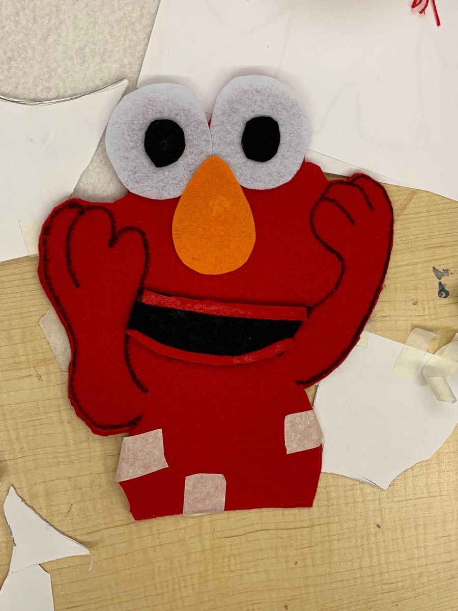 ESCofNJ's tweet photo. Some amazing sewing projects from Mrs. Burger's art classes at NuView Academy! Younger students did weaving with yarn and pipe cleaners. Older students cut out character shapes and then are sewing the pieces together. #ESCNJ #NuViewNJ https://t.co/C6RzwRkgI5