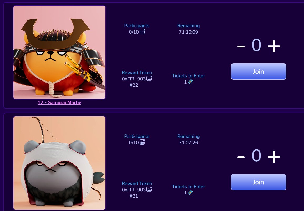 marbleverse_io's tweet photo. Our raffles are live! We have 2 Marbyz up for grabs! 

Our rollers can now use meta tickets to enter raffles and snag awesome rewards! Good luck to everyone! 

#crofam #BlockchainGaming #CronosNFT https://t.co/0r0WbxAUUt