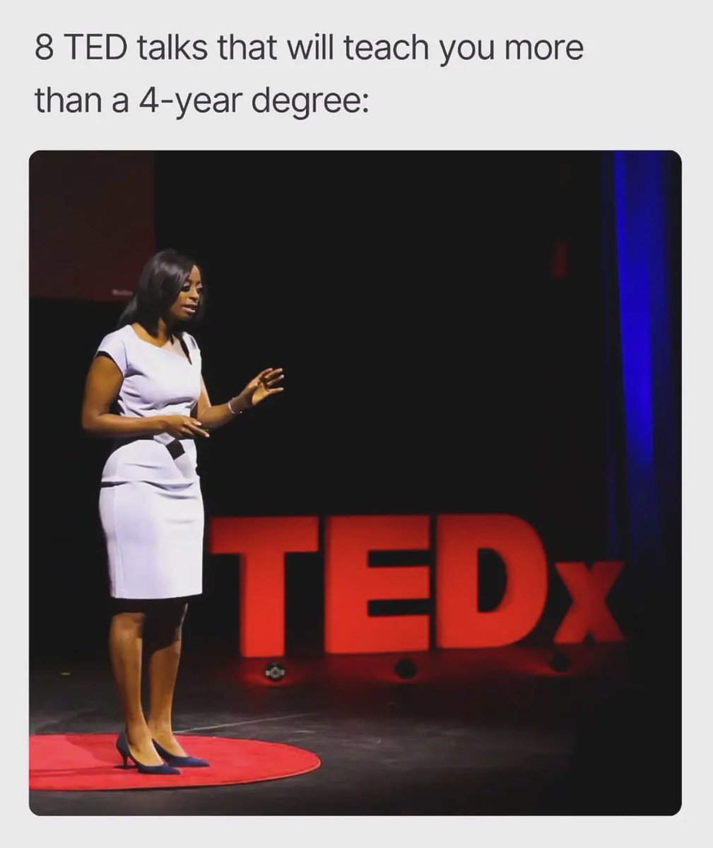 8 TED Talks that will change your life...

//THREAD//🧵